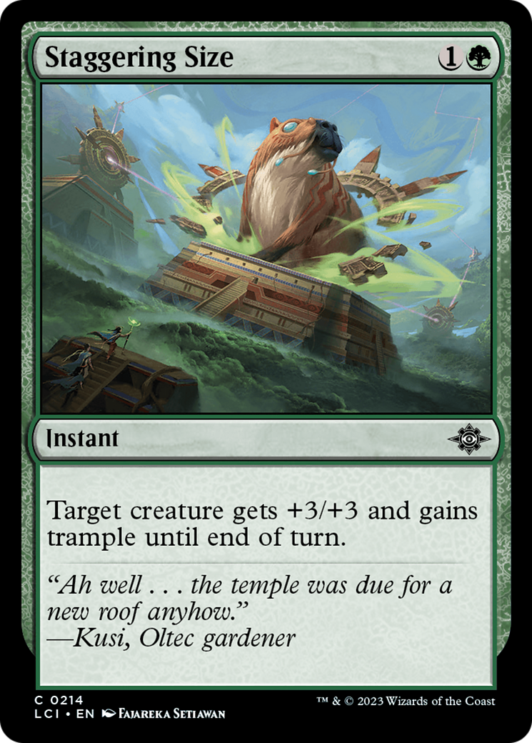 Staggering Size [The Lost Caverns of Ixalan] | The Time Vault CA
