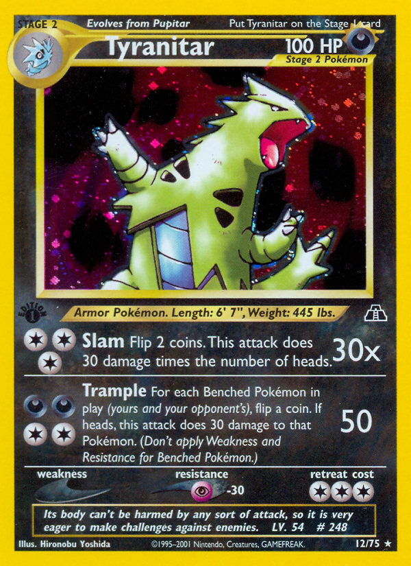 Tyranitar (12/75) [Neo Discovery 1st Edition] | The Time Vault CA