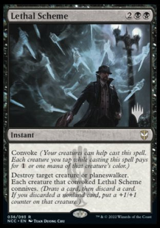 Lethal Scheme (Promo Pack) [Streets of New Capenna Commander Promos] | The Time Vault CA