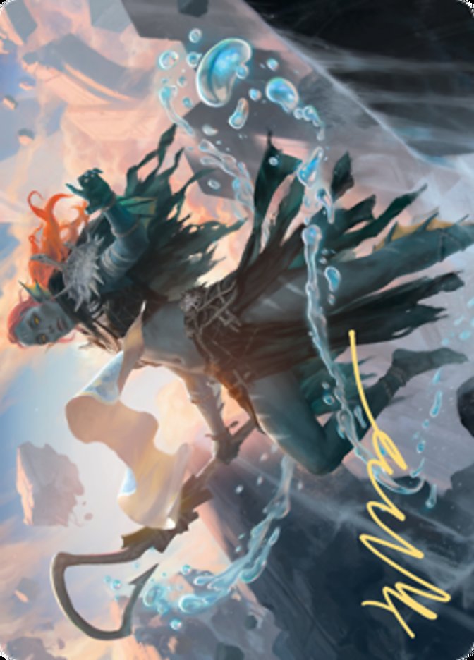 Expedition Diviner Art Card (Gold-Stamped Signature) [Zendikar Rising Art Series] | The Time Vault CA