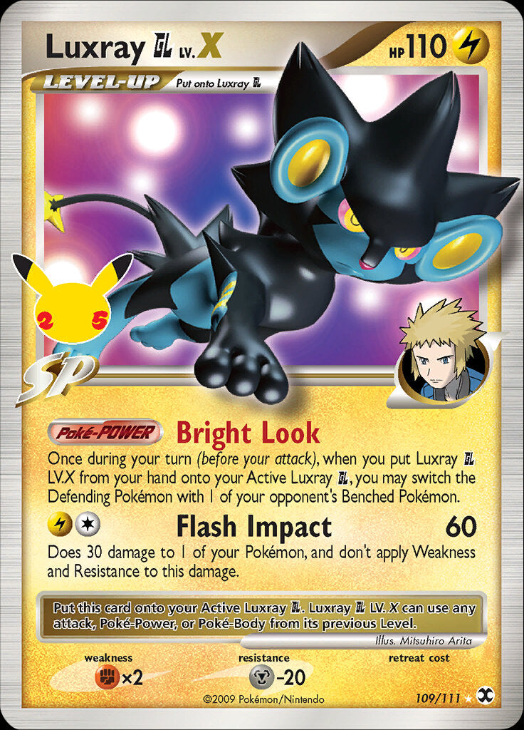 Luxray GL LV.X (109/111) [Celebrations: 25th Anniversary - Classic Collection] | The Time Vault CA