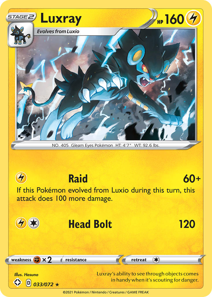 Luxray (033/072) [Sword & Shield: Shining Fates] | The Time Vault CA