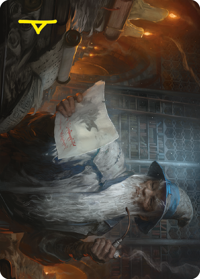 Learn from the Past Art Card (Gold-Stamped Signature) [The Lord of the Rings: Tales of Middle-earth Art Series] | The Time Vault CA