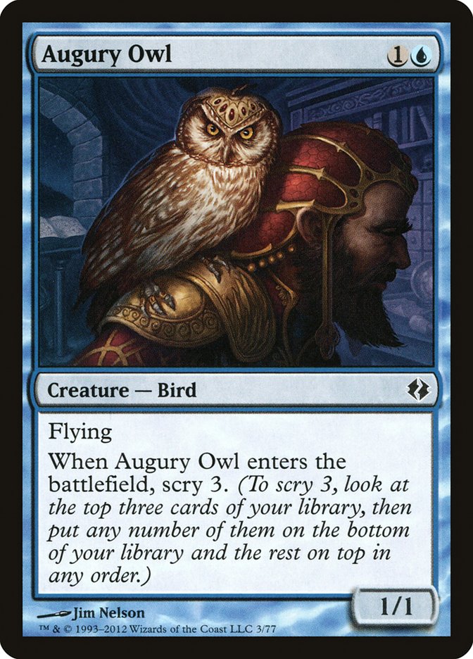 Augury Owl [Duel Decks: Venser vs. Koth] | The Time Vault CA