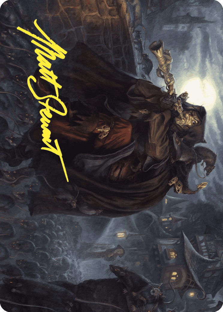 Totentanz, Swarm Piper Art Card (Gold-Stamped Signature) [Wilds of Eldraine Art Series] | The Time Vault CA