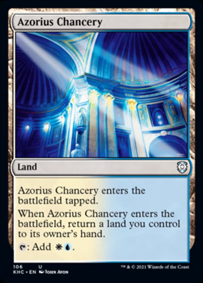 Azorius Chancery [Kaldheim Commander] | The Time Vault CA