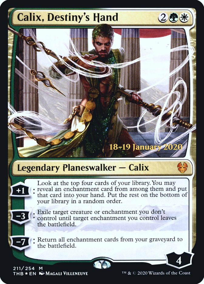 Calix, Destiny's Hand [Theros Beyond Death Prerelease Promos] | The Time Vault CA