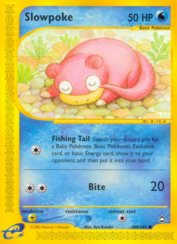 Slowpoke (108/147) [Aquapolis] | The Time Vault CA