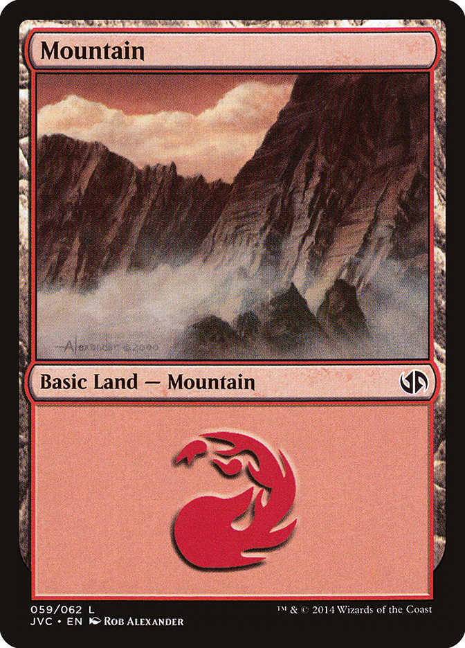 Mountain (61) [Duel Decks Anthology] | The Time Vault CA