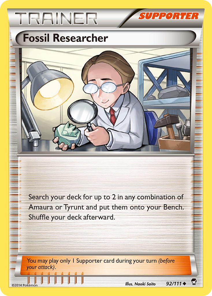 Fossil Researcher (92/111) [XY: Furious Fists] | The Time Vault CA