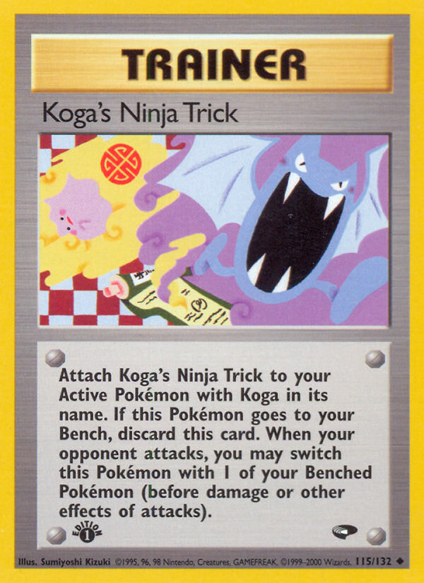 Koga's Ninja Trick (115/132) [Gym Challenge 1st Edition] | The Time Vault CA