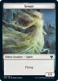 Spirit // Treasure Double-sided Token [Commander 2020 Tokens] | The Time Vault CA