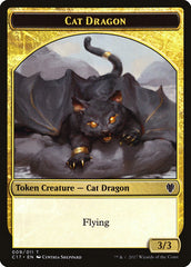 Cat Dragon // Dragon (007) Double-sided Token [Commander 2017 Tokens] | The Time Vault CA