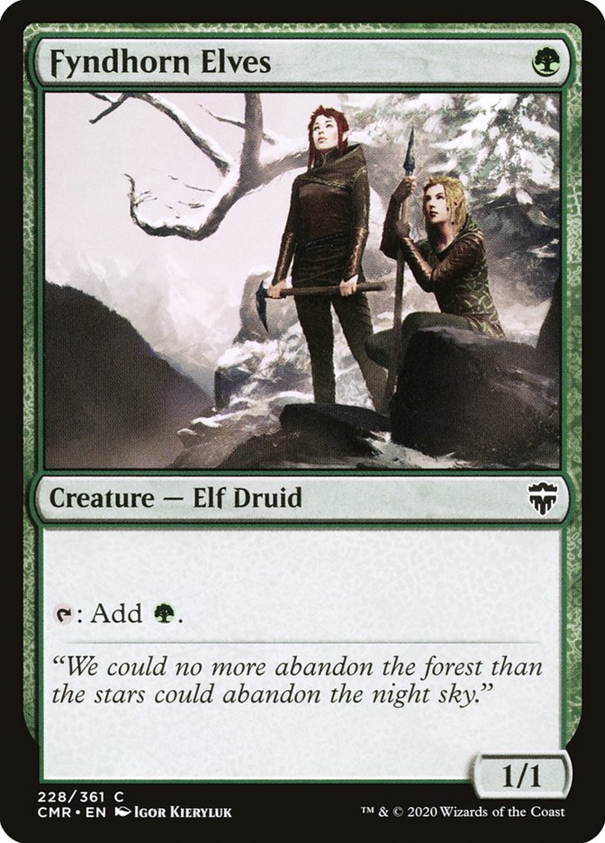 Fyndhorn Elves [Commander Legends] | The Time Vault CA