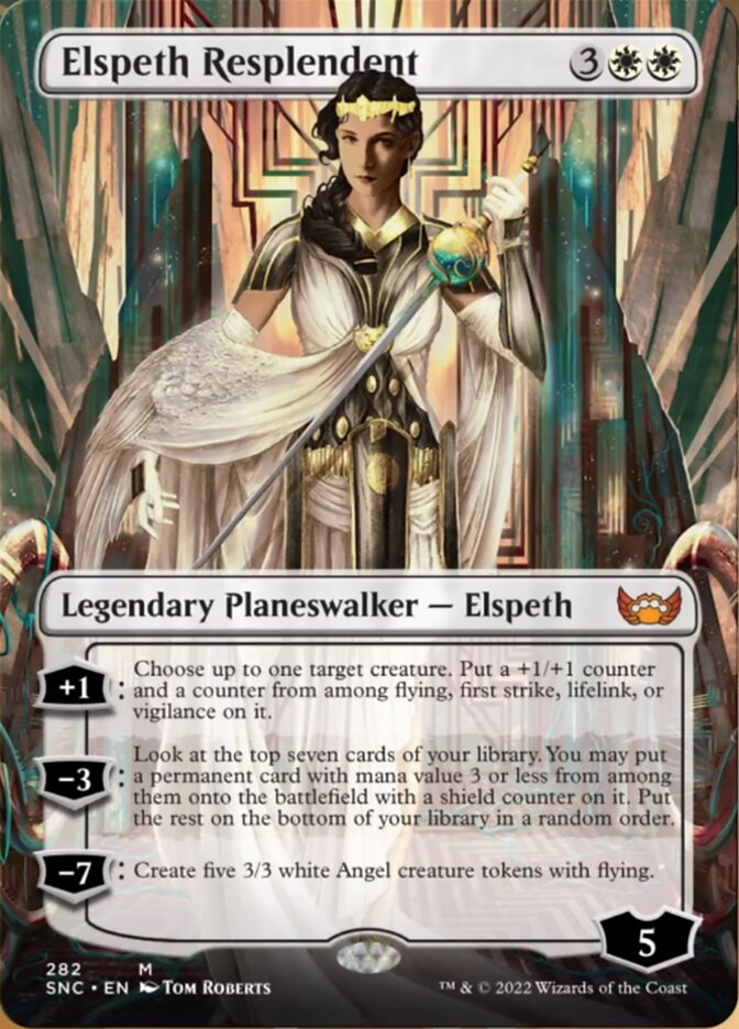 Elspeth Resplendent (Borderless) [Streets of New Capenna] | The Time Vault CA