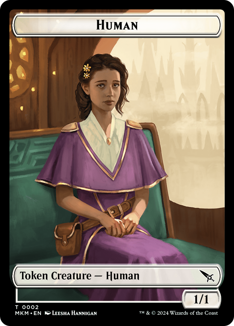 Human // Ogre Double-Sided Token [Murders at Karlov Manor Commander Tokens] | The Time Vault CA