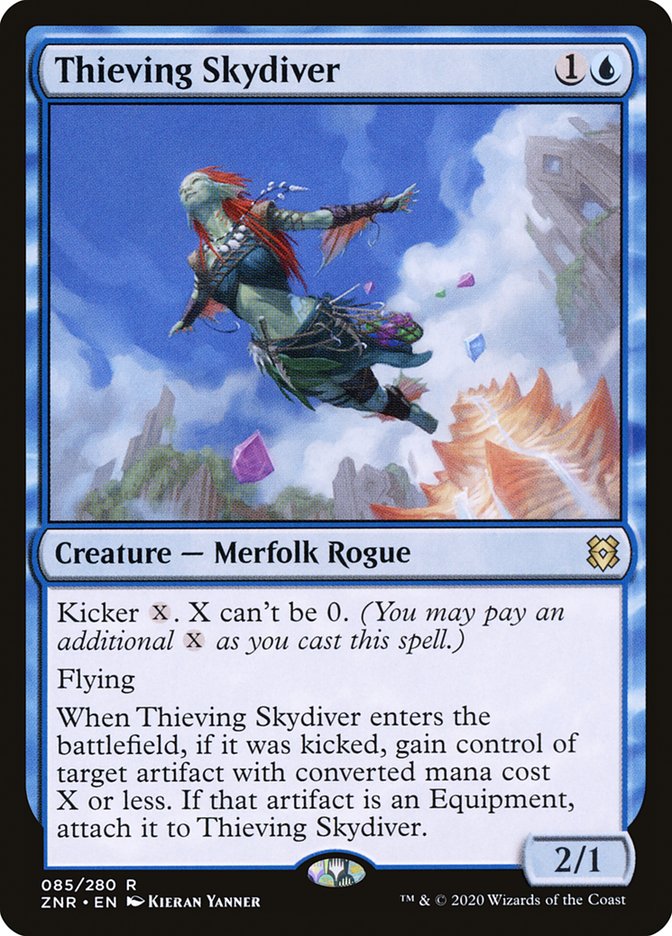 Thieving Skydiver [Zendikar Rising] | The Time Vault CA