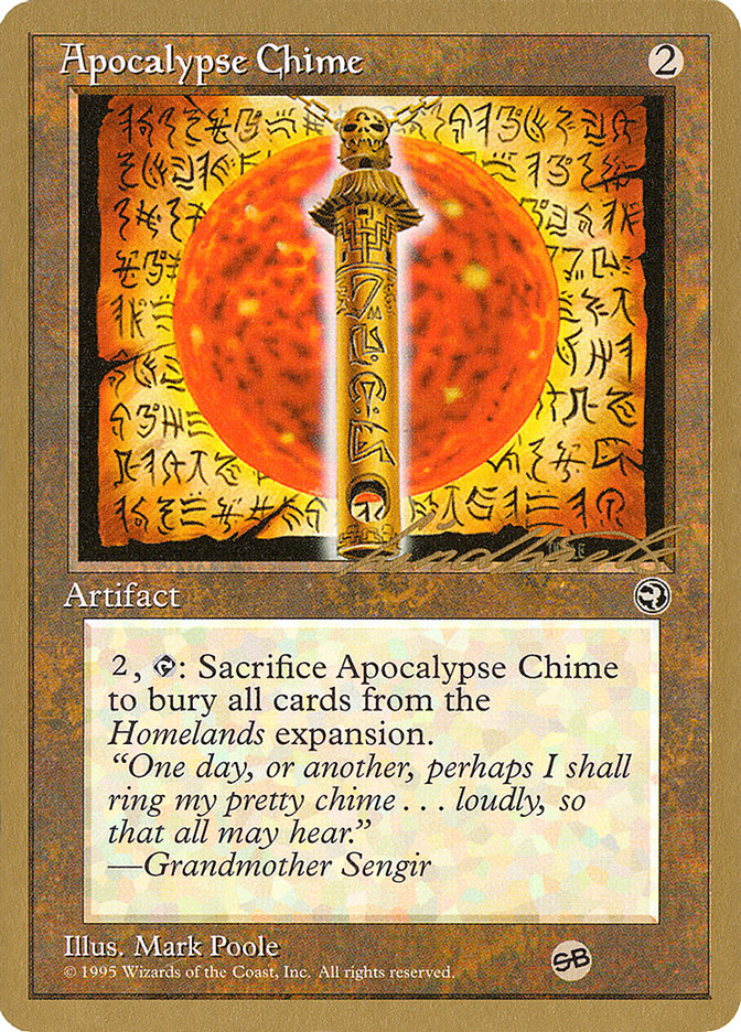 Apocalypse Chime (Leon Lindback) (SB) [Pro Tour Collector Set] | The Time Vault CA