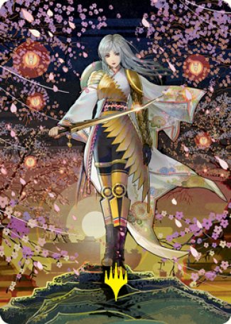 The Wandering Emperor 2 Art Card (Gold-Stamped Signature) [Kamigawa: Neon Dynasty Art Series] | The Time Vault CA