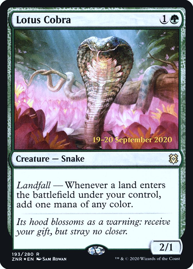 Lotus Cobra  [Zendikar Rising Prerelease Promos] | The Time Vault CA