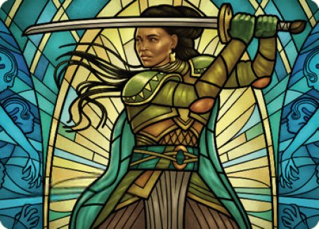 Shanna, Purifying Blade Art Card 2 [Dominaria United Art Series] | The Time Vault CA