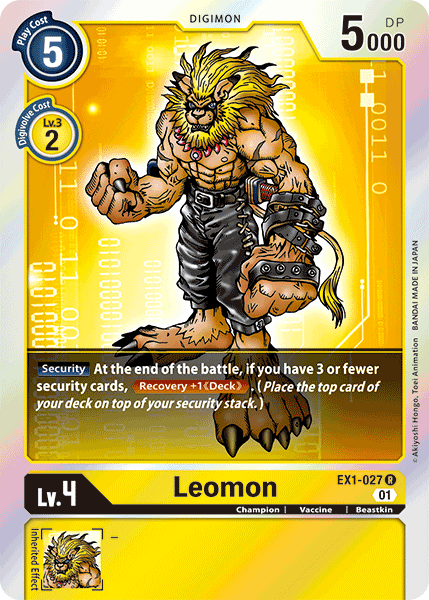 Leomon [EX1-027] [Classic Collection] | The Time Vault CA