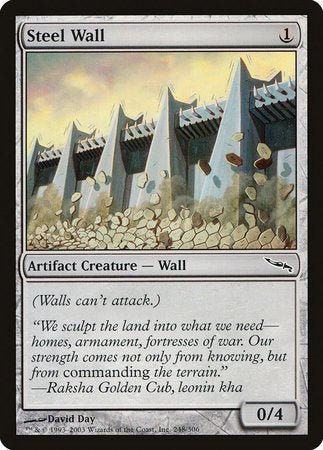 Steel Wall [Mirrodin] | The Time Vault CA