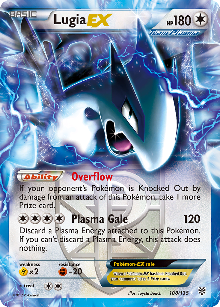 Lugia EX (108/135) [Black & White: Plasma Storm] | The Time Vault CA