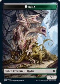 Hydra // Illusion Double-sided Token [Zendikar Rising Tokens] | The Time Vault CA