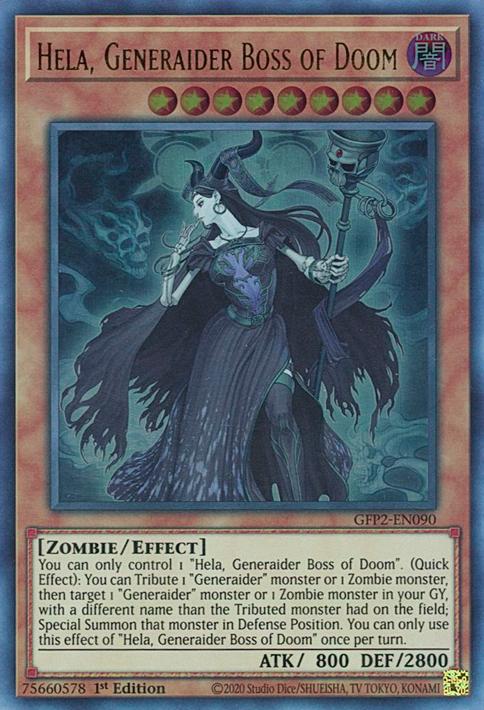 Hela, Generaider Boss of Doom [GFP2-EN090] Ultra Rare | The Time Vault CA