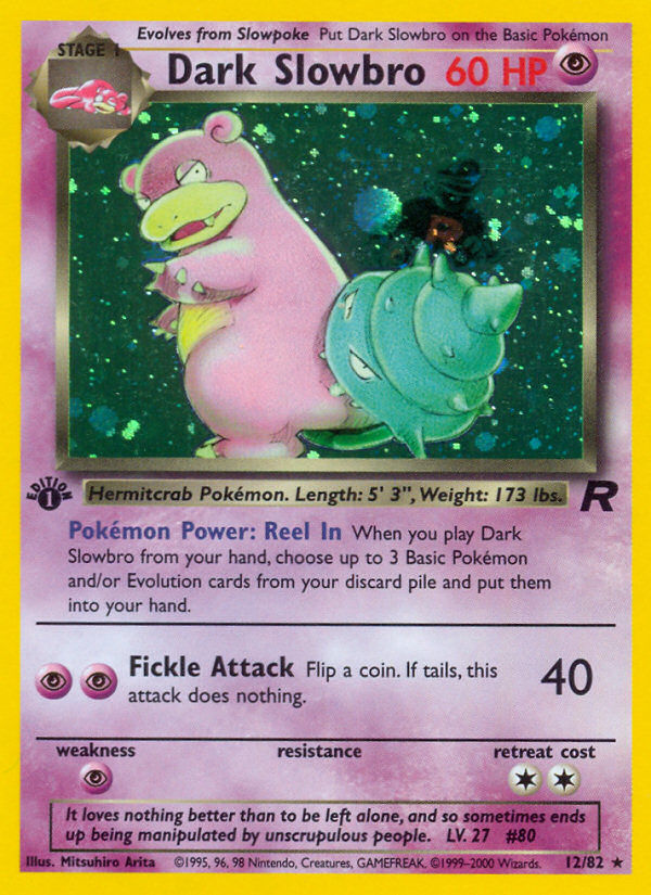 Dark Slowbro (12/82) [Team Rocket 1st Edition] | The Time Vault CA