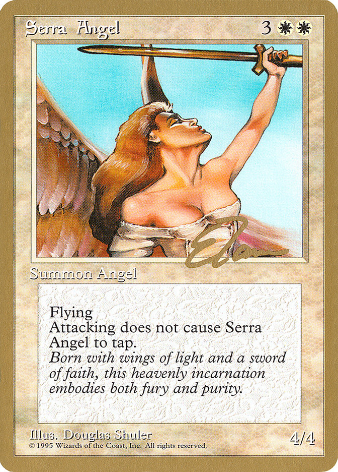 Serra Angel (Eric Tam) [Pro Tour Collector Set] | The Time Vault CA