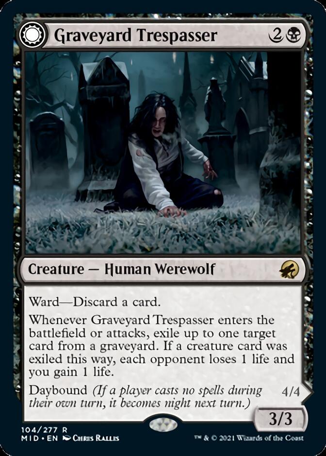 Graveyard Trespasser // Graveyard Glutton [Innistrad: Midnight Hunt] | The Time Vault CA