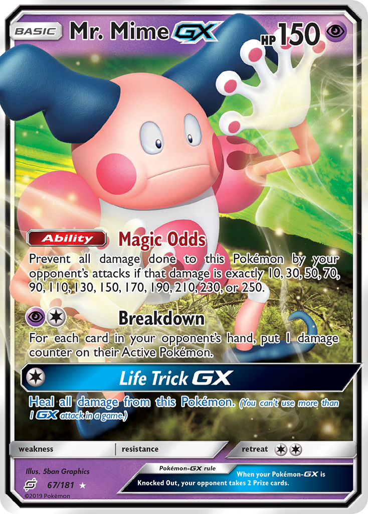 Mr. Mime GX (67/181) [Sun & Moon: Team Up] | The Time Vault CA