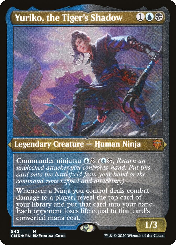 Yuriko, the Tiger's Shadow (Foil Etched) [Commander Legends] | The Time Vault CA