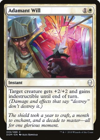 Adamant Will [Dominaria] | The Time Vault CA