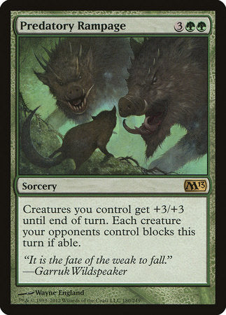 Predatory Rampage [Magic 2013] | The Time Vault CA