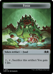 Faerie // Food (0011) Double-Sided Token [Wilds of Eldraine Tokens] | The Time Vault CA