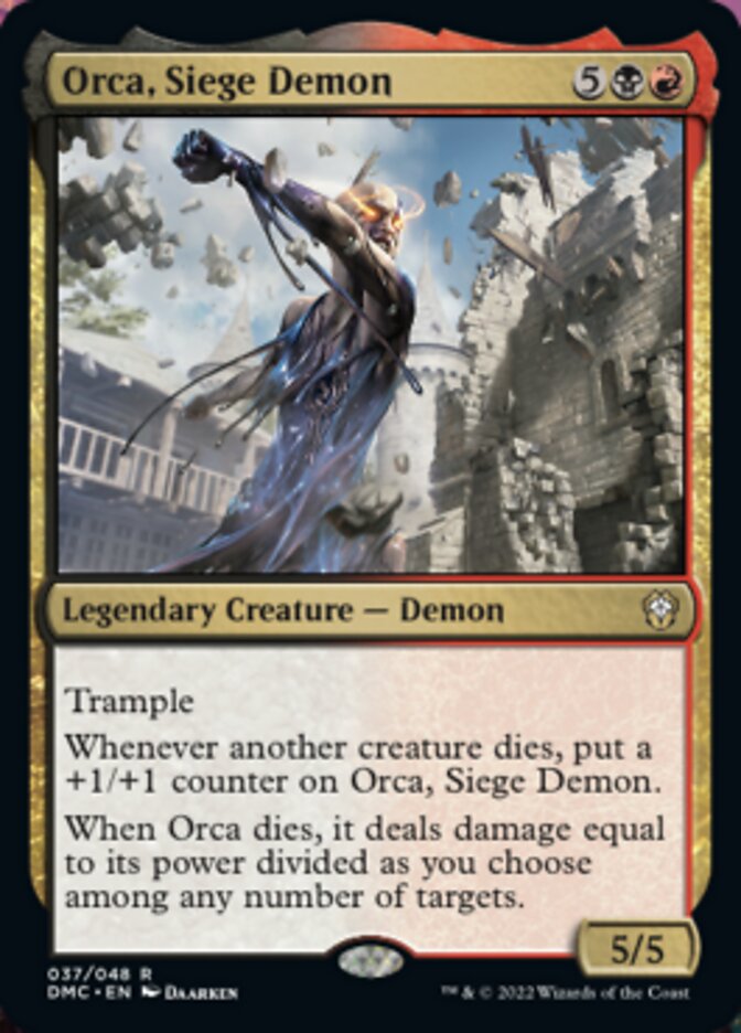 Orca, Siege Demon [Dominaria United Commander] | The Time Vault CA