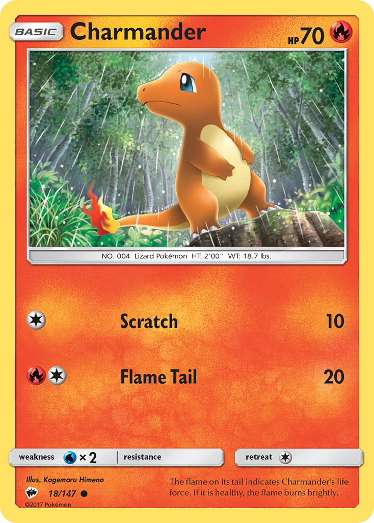 Charmander (18/147) [Sun & Moon: Burning Shadows] | The Time Vault CA