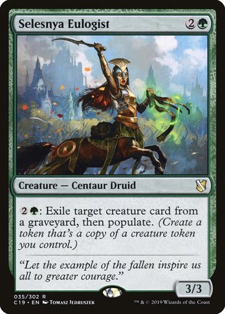 Selesnya Eulogist [Commander 2019] | The Time Vault CA