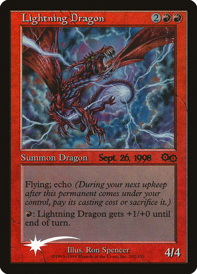 Lightning Dragon [Urza's Saga Promos] | The Time Vault CA