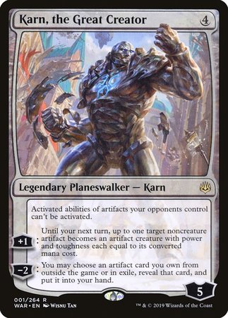 Karn, the Great Creator [War of the Spark] | The Time Vault CA