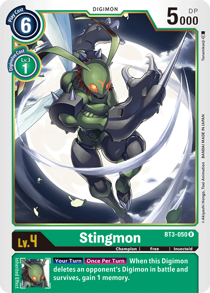 Stingmon [BT3-050] [Release Special Booster Ver.1.5] | The Time Vault CA