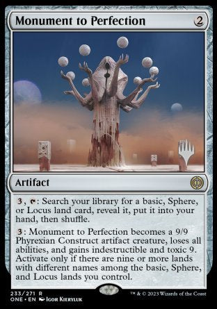 Monument to Perfection (Promo Pack) [Phyrexia: All Will Be One Promos] | The Time Vault CA