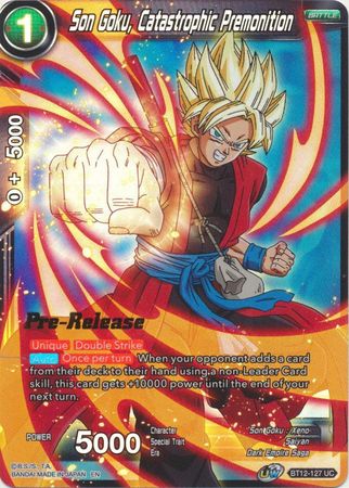 Son Goku, Catastrophic Premonition (BT12-127) [Vicious Rejuvenation Prerelease Promos] | The Time Vault CA