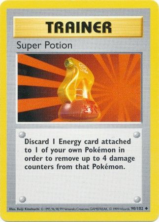 Super Potion (90/102) [Base Set Shadowless Unlimited] | The Time Vault CA