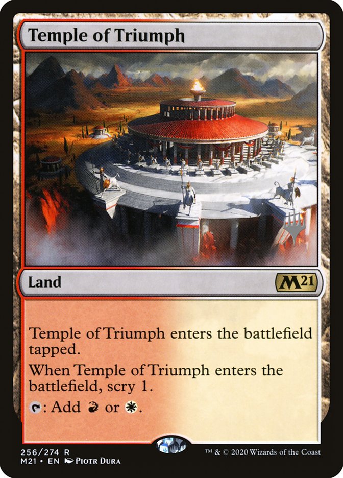 Temple of Triumph (Promo Pack) [Core Set 2021 Promos] | The Time Vault CA