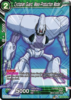 Cyclopian Guard, Mass-Production Model (BT17-075) [Ultimate Squad] | The Time Vault CA