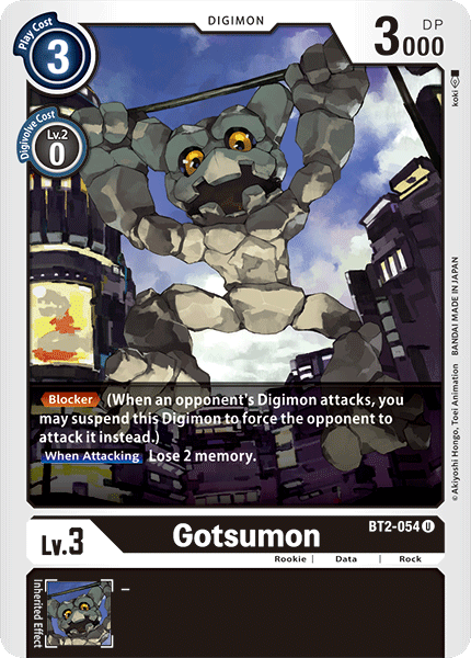 Gotsumon [BT2-054] [Release Special Booster Ver.1.0] | The Time Vault CA